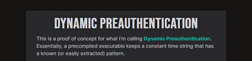 A screenshot of the header of the demo website