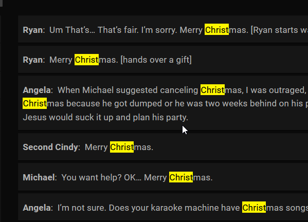 Search Result Highlighting